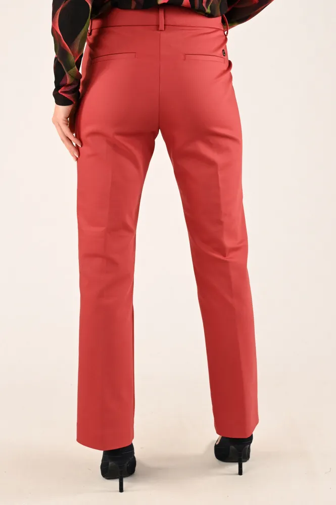 MOS MOSH BROEK DONKER ROOD  