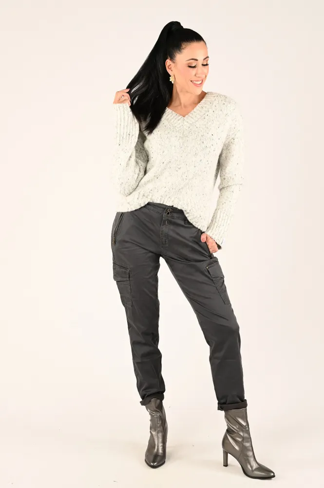 MOS MOSH JEANS ANTRACIET  
