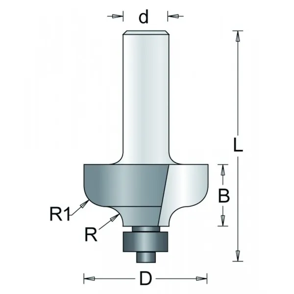 958 HM PROFIELFREES TYPE N , D= 28,6, R2= 4, R1= 4