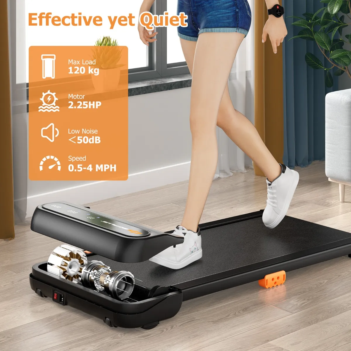 LOOPBAND MET 12 VOORAF INGESTELDE PROGRAMMA’S AFSTANDSBEDIENING EN LEDTOUCHSCREEN JOGGING EN LOOPMACHINE VOOR THUIS KANT