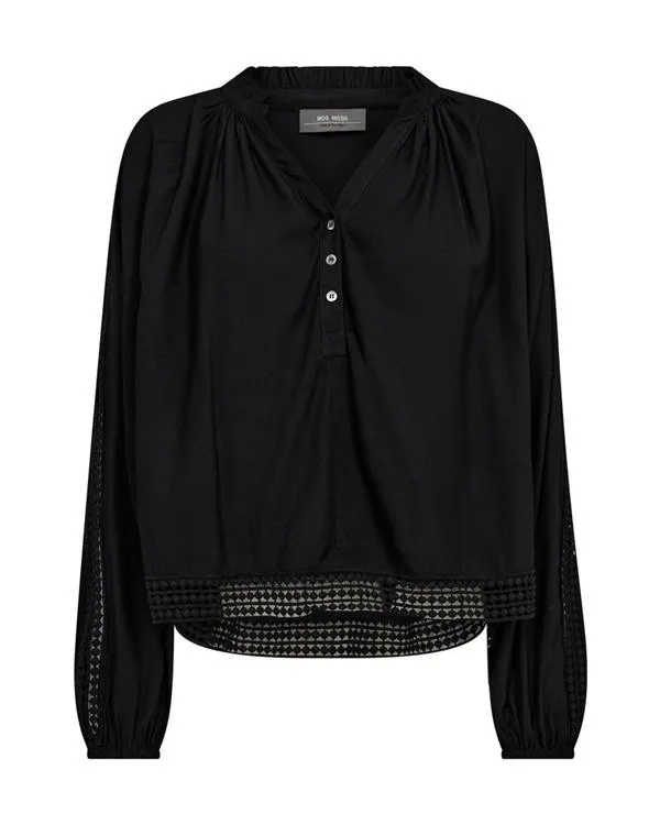 Mos Mosh, 165410 Macha lace blouse, 801 black
