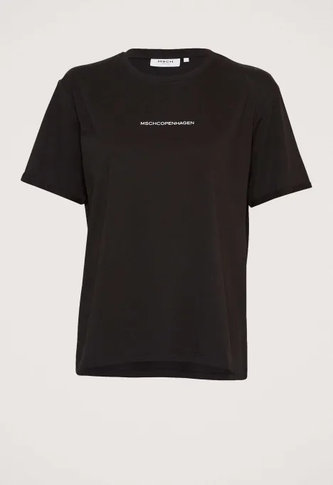 MSCH COPENHAGEN  TERINA ORGANIC SMALL LOGO TSHIRT 17595
