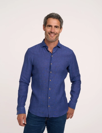 R2 linnen overhemd Tailored Fit 124.WSP.009