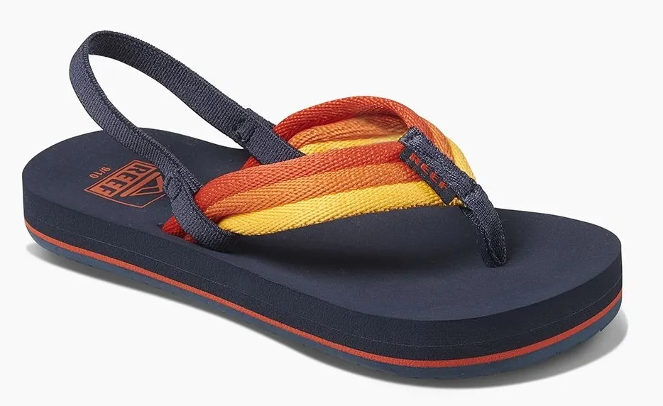 Slipper Reef Kids Little Ahi Beach Navy Sunset