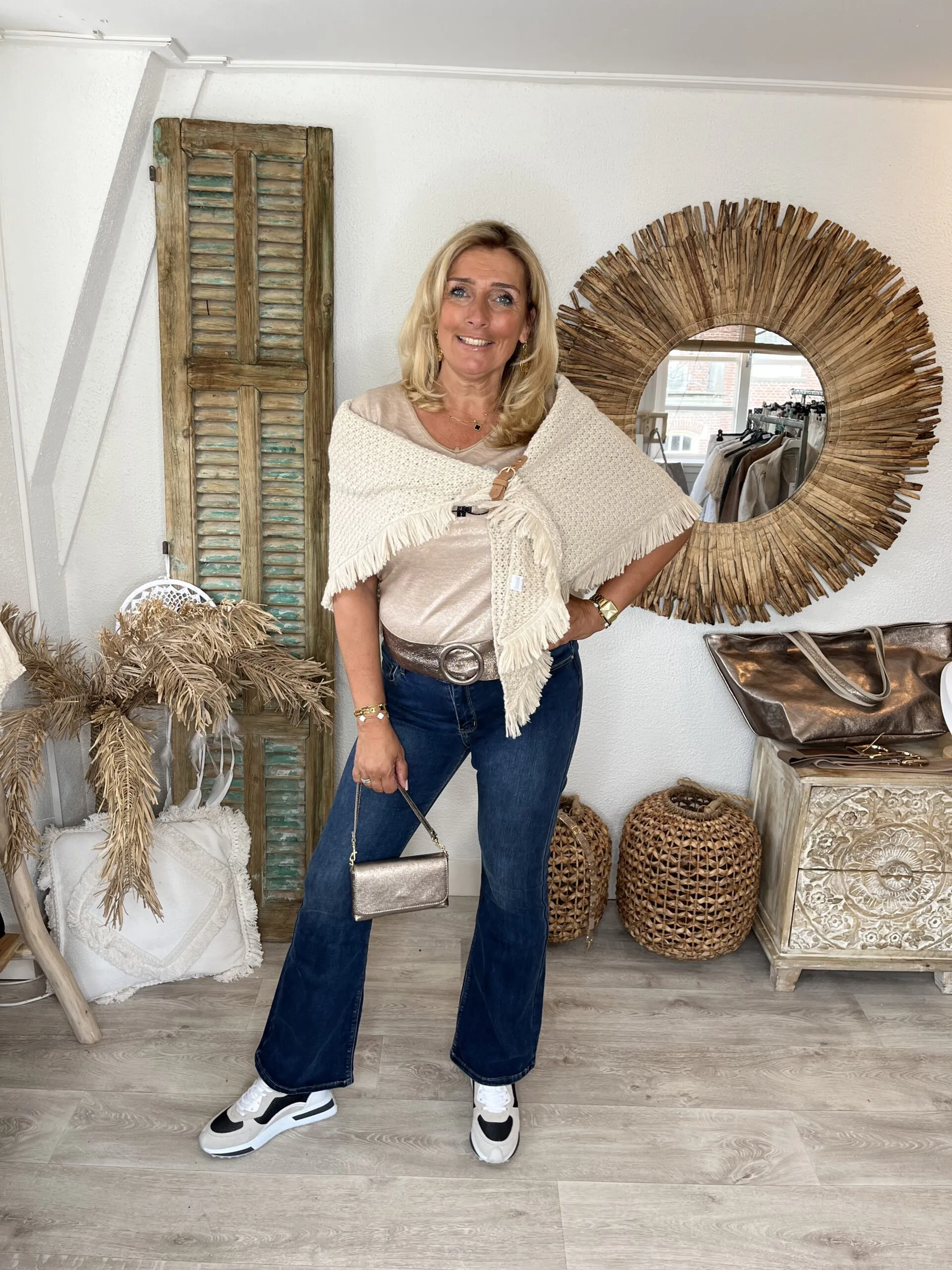 Zoë Flare Jeans Donker Blauw